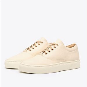 NEW Nisolo Leather Elayna Sneakers in Bone 8